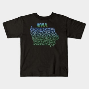 Iowa State Outline Maze & Labyrinth Kids T-Shirt